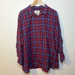 WindRiver Plaid Button Up Flannel Shirt
